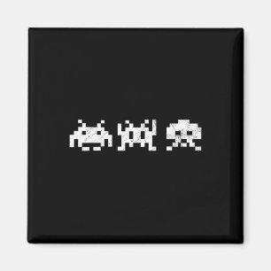 80er Videospiel Vintag Retro Arcade Nostalgie Spie Magnet