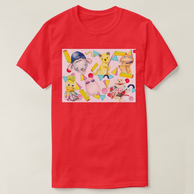 80s 90s Puppets Roland Rat T-Shirt (Design vorne)