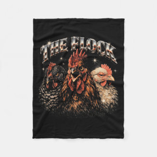 80s Ckyard Chicken Lover Heavy-metal Rock Music Vi Fleecedecke