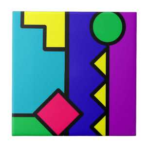 80s Color Block Fliese