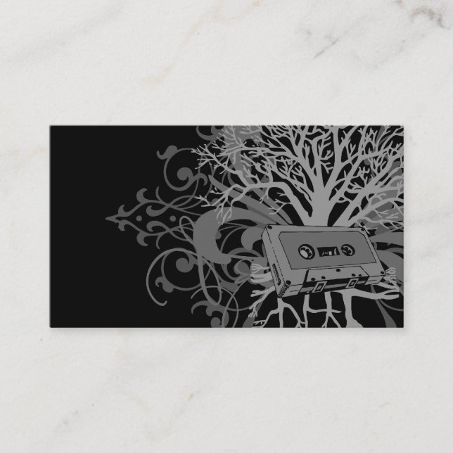 80s enracine le modèle de carte de visite (Devant)