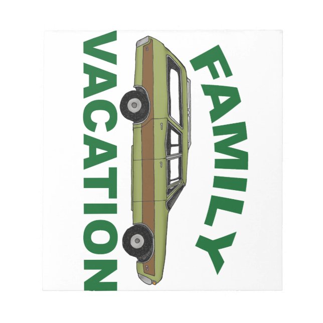 80s Family Vacation Notizblock (Vorderseite)
