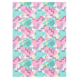 80's Memphis Active Pink Light Turquoise Tischdecke