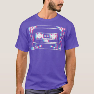 80s Mixtape Vaporwave Glitch Eighties Music Lover  T-Shirt