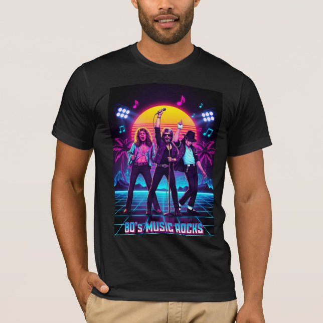 80's Music Rocks Retro Legends Concert Tee (Vorderseite)