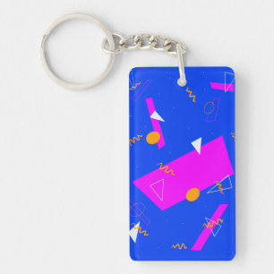 80s Neon Retro Porte - clé