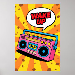 80s Pink Cassette  Pop Art Poster
