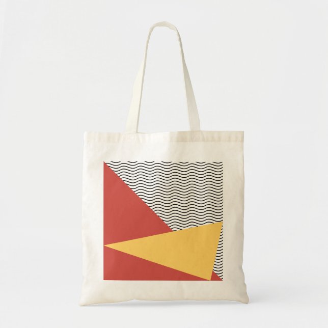 80s Pop Art Pattern Tragetasche (Vorne)