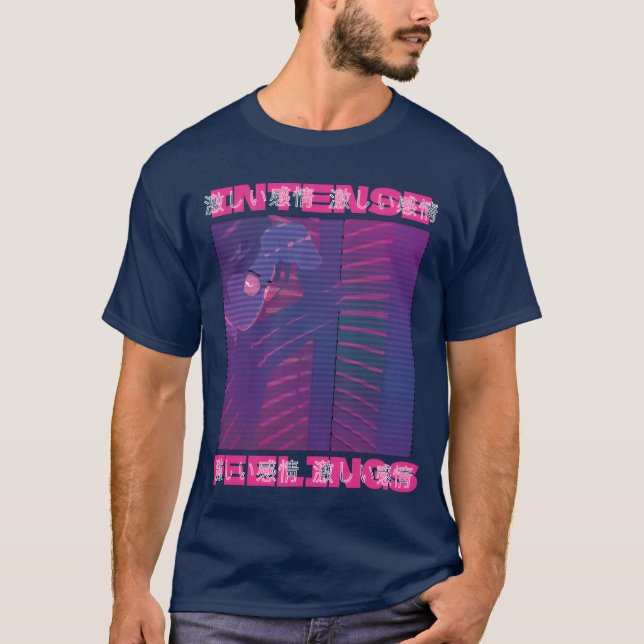 80s Retro Vaporwave Aesthetic Intense Feelings ret T-Shirt (Vorderseite)