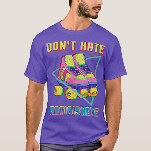 80s Rollerskates T Shirt Vintage Roller Skating (Vorderseite)