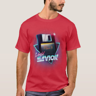 80s World Savior Retro Wave Floppy Disk Computer G T-Shirt