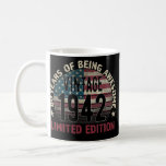 80th Birthday Gift men Vintage 1942 80 Years Old Kaffeetasse<br><div class="desc">80th Birthday Gift men Vintage 1942 80 Years Old USA Flag Gift. Perfect gift for your dad,  mom,  papa,  men,  women,  friend and family members on Thanksgiving Day,  Christmas Day,  Mothers Day,  Fathers Day,  4th of July,  1776 Independent day,  Veterans Day,  Halloween Day,  Patrick's Day</div>