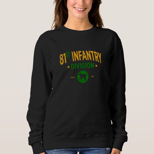 81. Abteilung Infanterie - Militärische Frauen in  Sweatshirt (Vorderseite)