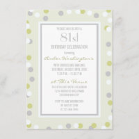 81. Grüne und graue Polka-Punkte und Chevrons