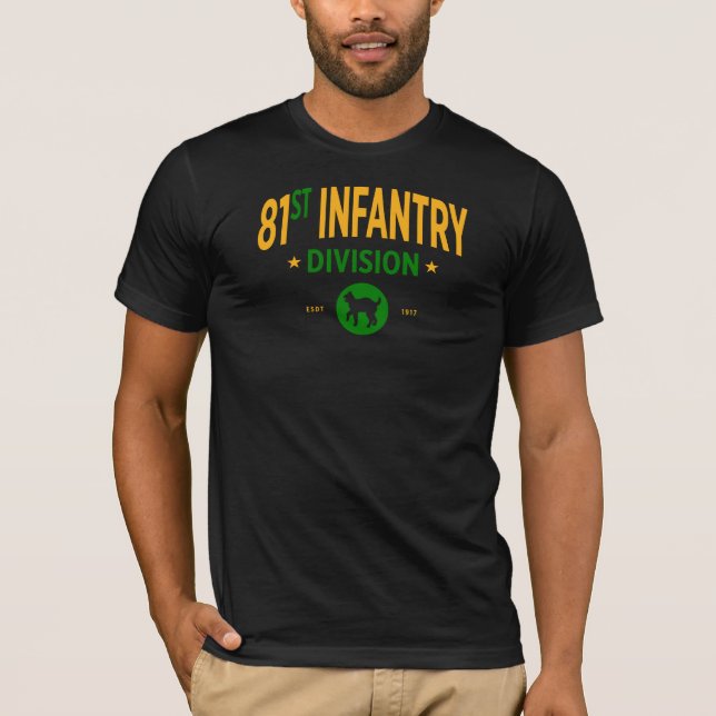 81. Infanterieabteilung - Militär der USA T-Shirt (Vorderseite)