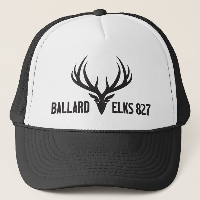 827 Elks Horns Truckerkappe (Vorderseite)