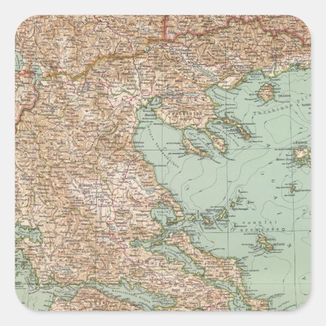 8283 Griechenland Quadratischer Aufkleber (Vorderseite)