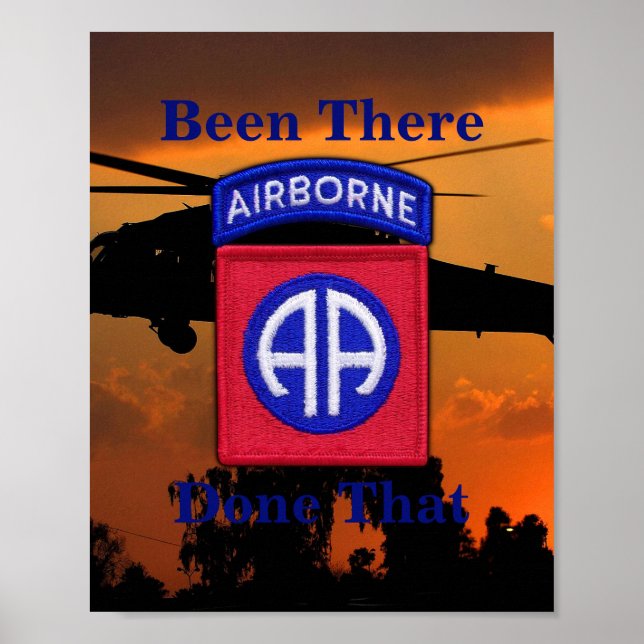 82. ABN DIV Im Flugzeug Division Veterans Vets Poster (Vorne)