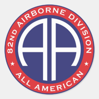 82. Airborne Division All American Casual Patch Runder Aufkleber