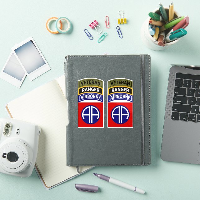 82. Airborne Ranger Veteran Tab Patch Aufkleber (iPad Hülle)