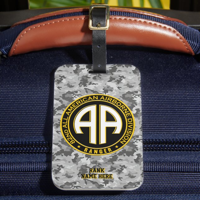 82. All American Im Flugzeug Ranger Personalizable Gepäckanhänger (Vorderseite Insitu 2)