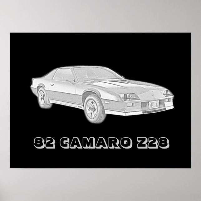 82 Camaro Z28 Poster (Vorne)