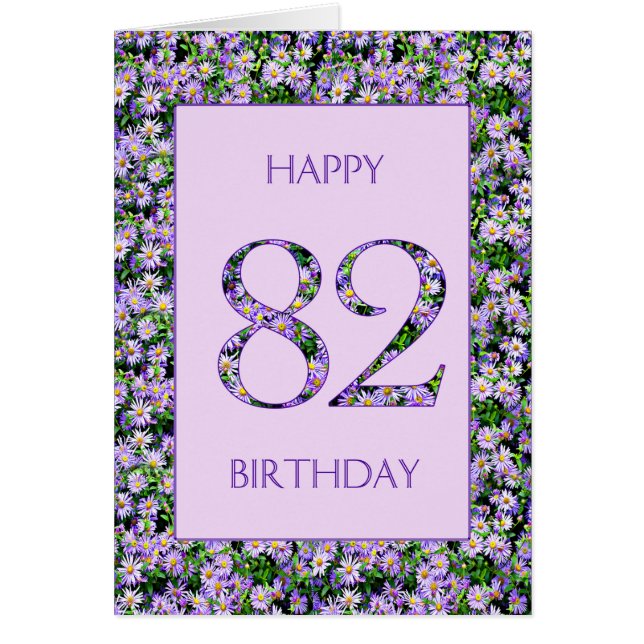 82. Geburtstag Lila Daisies (Vorne)