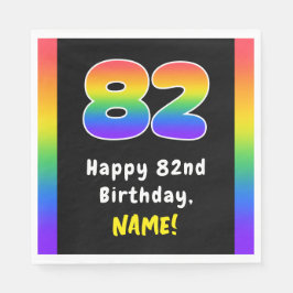 82. Geburtstag: Rainbow Spectrum # 82, Individuell Serviette