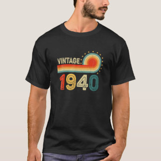 82. Geburtstagsgeschenk - Vintag 1940 Retro Bday 8 T-Shirt