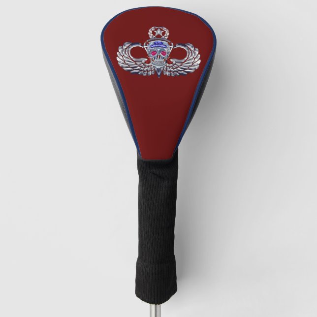 82. Im Flugzeug Abteilung "Silberschädel"  Golf Headcover (Vorderseite)