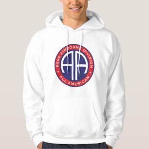 82. Im Flugzeug Division All American Lässig Patc Hoodie