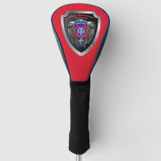 82. Im Flugzeug Division "All American" Schild Golf Headcover