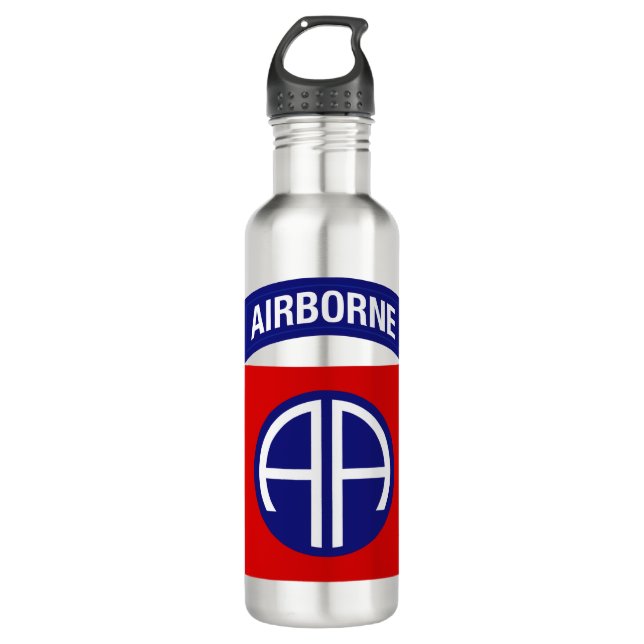 82. Im Flugzeug Division Edelstahlflasche (Vorderseite)