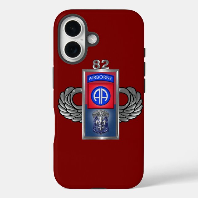 82. Im Flugzeug Division iPhone 16 Hülle (Rückseite)
