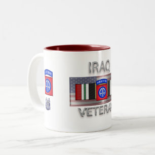 82. Im Flugzeug Division Irak Veteran Zweifarbige Tasse
