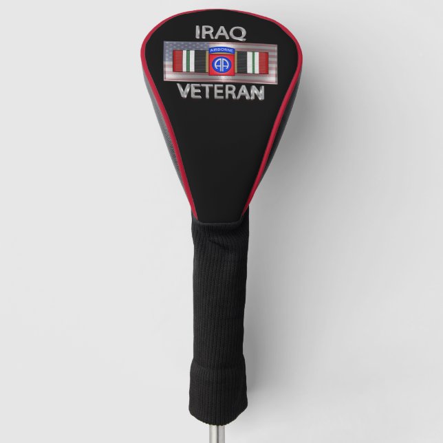 82. Im Flugzeug Division Iraq Veteran Golf Headcover (Vorderseite)