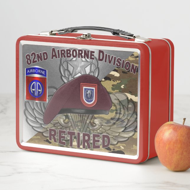 82. Im Flugzeug Division Metall Brotdose (Beispiel)
