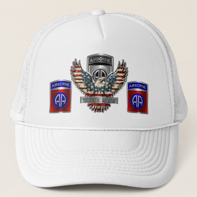 82. Im Flugzeug Division Trucker Hat Truckerkappe (Vorderseite)