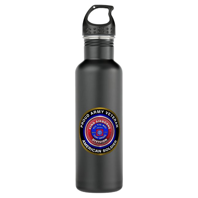 82. Im Flugzeug Division Veteran Edelstahlflasche (Vorderseite)