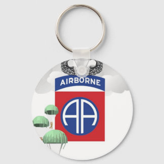 82. Im Flugzeug, Fallschirmjäger, Sprünge Schlüsselanhänger