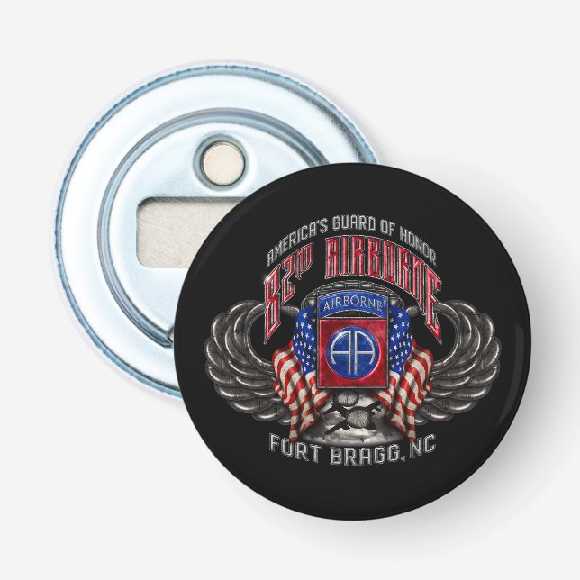 82. Im Flugzeug Fort Bragg Magnetic Flasche Opener Flaschenöffner (Vorderseite)