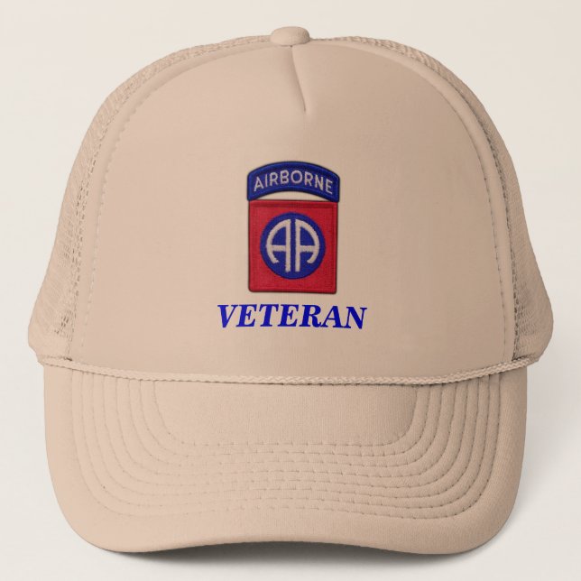 82. im Flugzeug Hut Abteilungsveteranen-Vietnams Truckerkappe (Vorderseite)