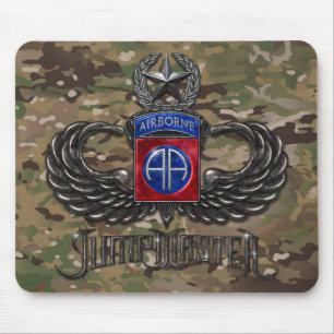 82. Im Flugzeug Jumpmaster Camouflage Mousepad
