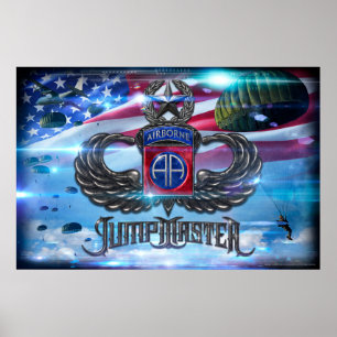 82. Im Flugzeug Jumpmaster Poster