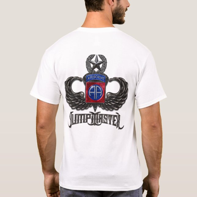82. Im Flugzeug Jumpmaster T - Shirt (Rückseite)