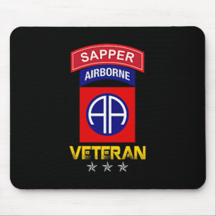 82. Im Flugzeug Shirt - 82. Im Flugzeug Sapper Vet Mousepad
