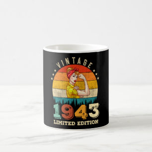 82 Jahre alter Tag 1943 Vintag 82. Geburtstagsfrau Kaffeetasse