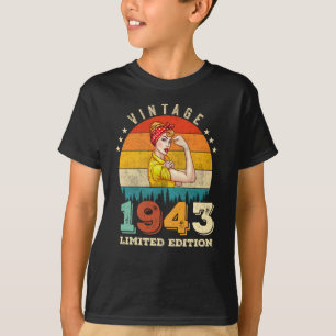 82 Jahre alter Tag 1943 Vintag 82. Geburtstagsfrau T-Shirt