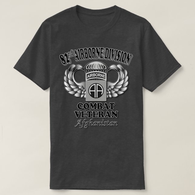 82. Kampf Veteran Afghanistan T-Shirt (Design vorne)