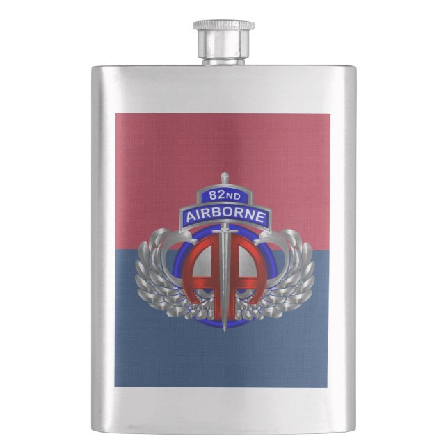 82. Luftlandedaggerdivision Farben Flachmann (Vorderseite)